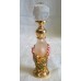 PERFUME BOTTLE – HEART SHAPED WITH PINK FLOWERS DESIGN